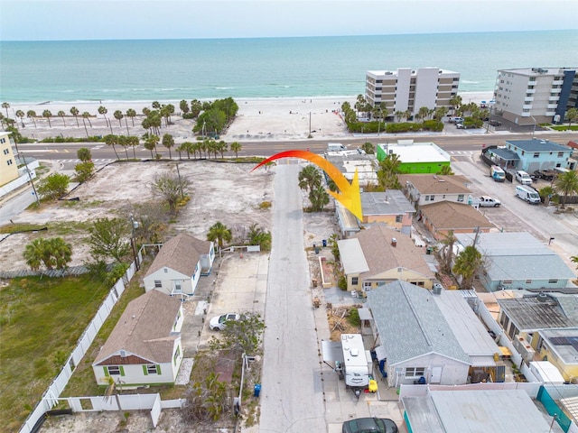 78 146th Ave E, Madeira Beach, FL 33708 - drone / aerial view of waterfront with a beach