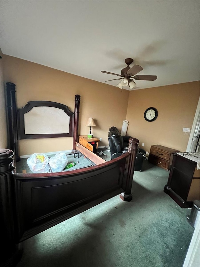 13404 Hampton Park Ct, Fort Myers, FL 33913 - bedroom with carpet floors and a ceiling fan
