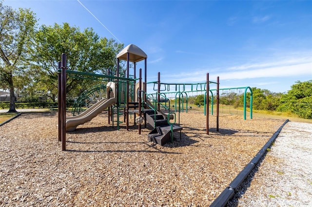 view of jungle gym