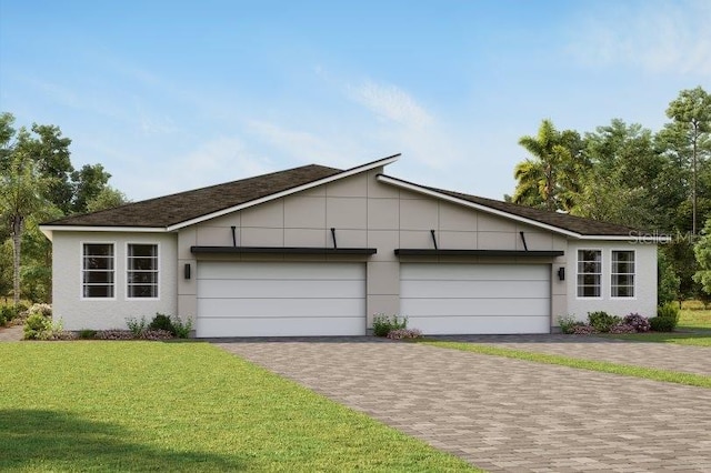 ranch-style house featuring a garage