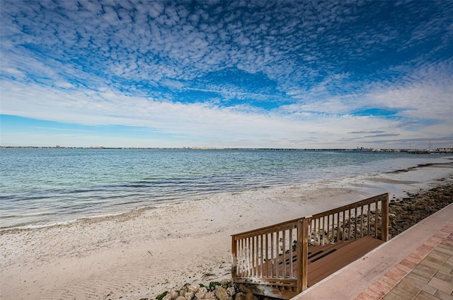 water view featuring a view of the beach