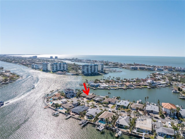 15 Marina Ter, Treasure Island, FL 33706 - view of urban area with a large body of water and nearby suburban area