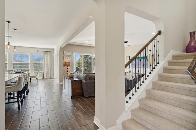 interior space featuring hardwood / wood-style floors