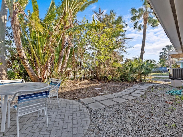 view of patio / terrace featuring central AC