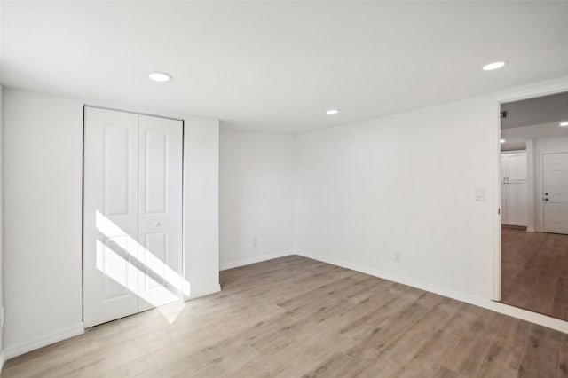 interior space with light wood-type flooring