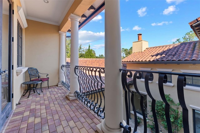 view of balcony