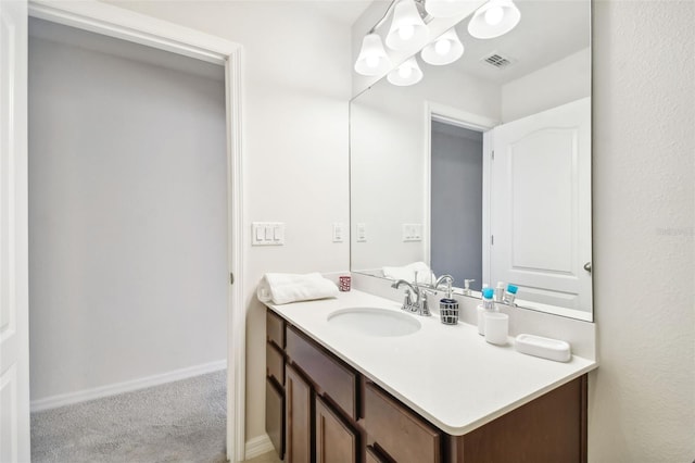 bathroom featuring vanity