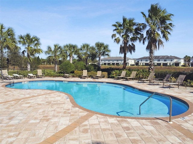 view of pool with a patio area