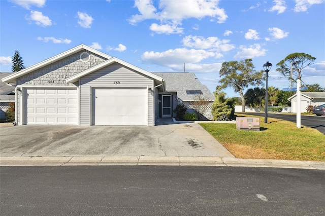 ranch-style house with a garage