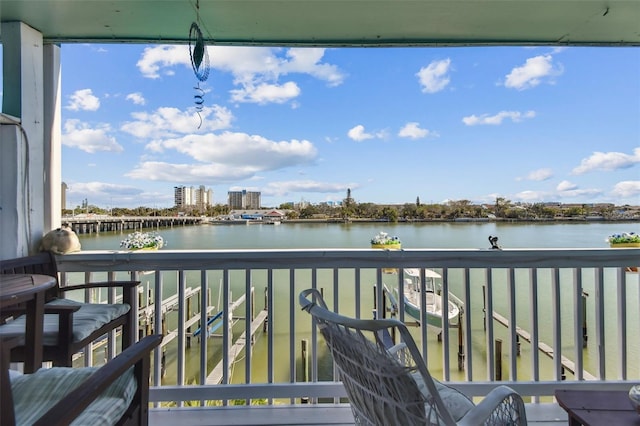 143 94th Ave Unit 2, Treasure Island, FL 33706 - balcony featuring a water view