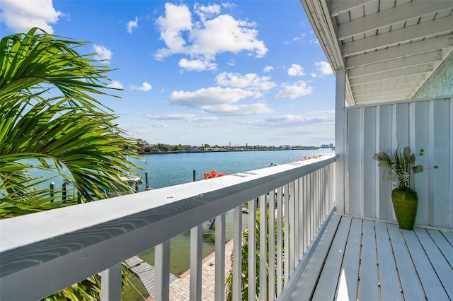 143 94th Ave Unit 2, Treasure Island, FL 33706 - balcony featuring a water view