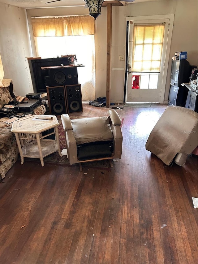 interior space featuring hardwood / wood-style flooring