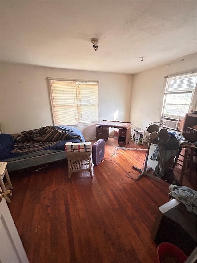 living room featuring hardwood / wood-style flooring