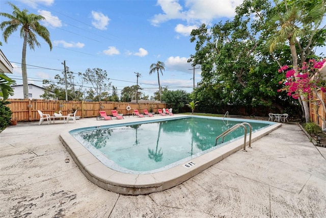 view of pool with a patio