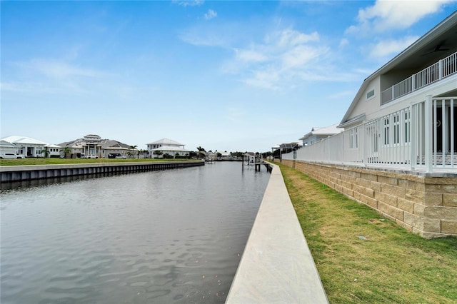 view of water feature