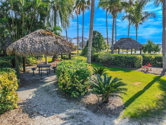 5713 Tybee Island Dr, Apollo Beach, FL 33572 - view of property's community featuring a gazebo and a lawn
