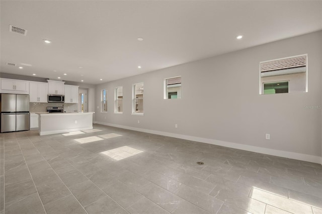 view of unfurnished living room