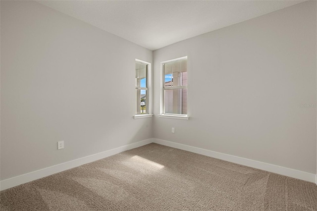 spare room featuring carpet floors