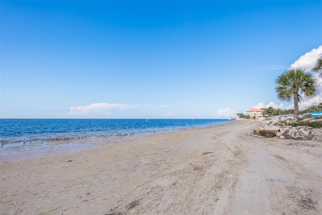 property view of water with a view of the beach