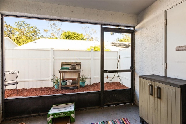 view of sunroom / solarium