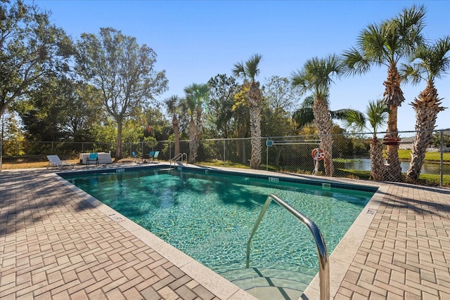 view of pool with a patio