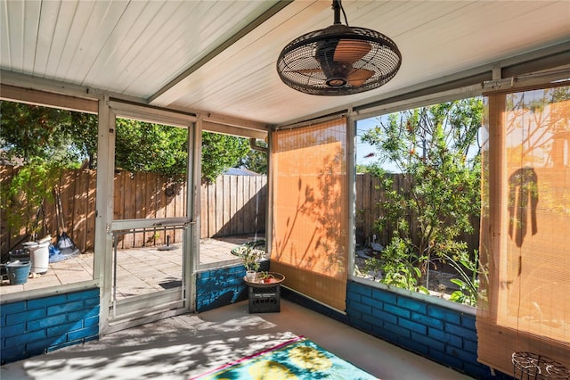 view of sunroom / solarium