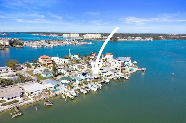 353 144th Ave, Madeira Beach, FL 33708 - drone / aerial view of a nearby body of water