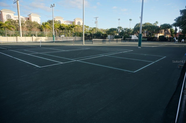 view of tennis court