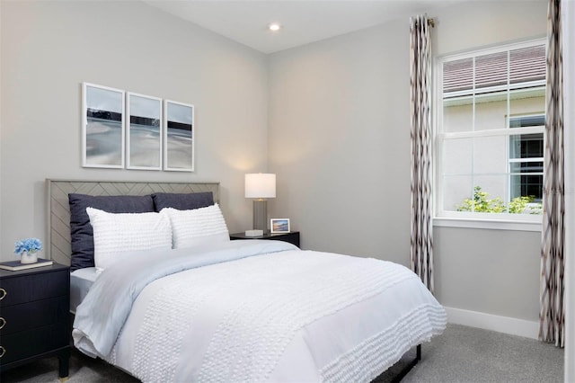 bedroom featuring carpet flooring