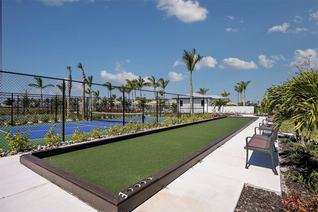 12170 Meditation Trl, Venice, FL 34293 - view of home's community featuring a bocce ball area and a tennis court