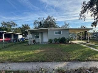 view of front of house with a front yard