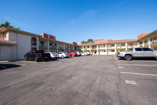 view of parking / parking lot