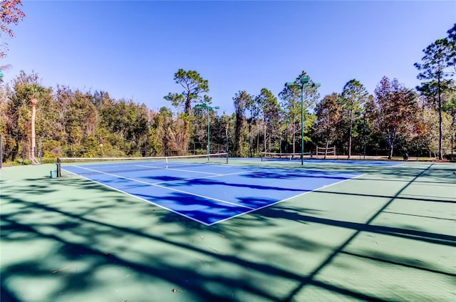 view of sport court featuring basketball court