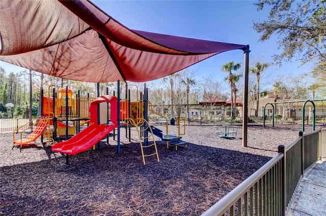 view of jungle gym