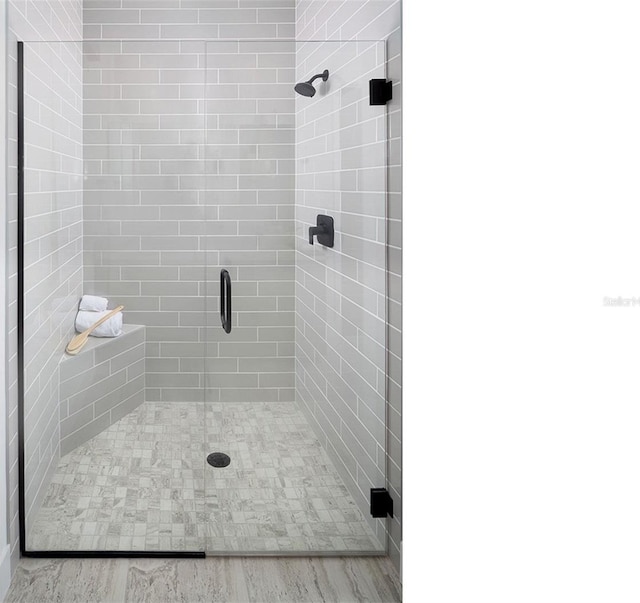 bathroom with walk in shower