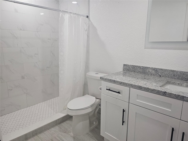 5802 Mohr Loop Unit 5802-5804-5806-5808, Tampa, FL 33615 - full bathroom featuring vanity, toilet, and a shower stall