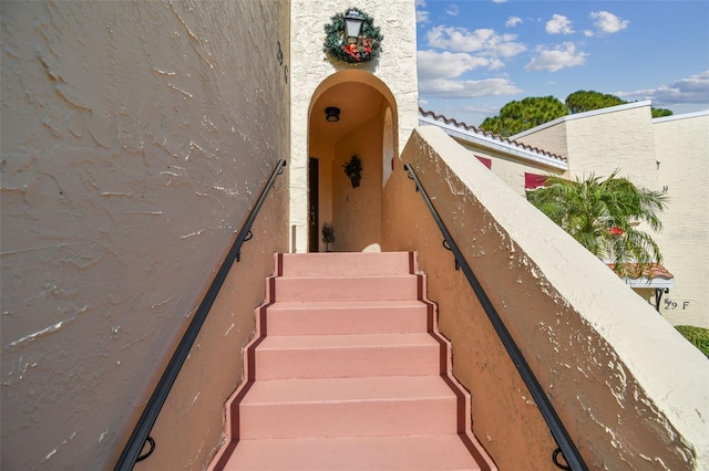 view of staircase