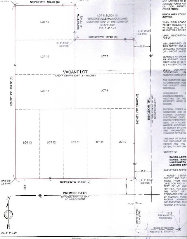 18293 Annutalaga Ave, Brooksville FL, 34601 land for sale