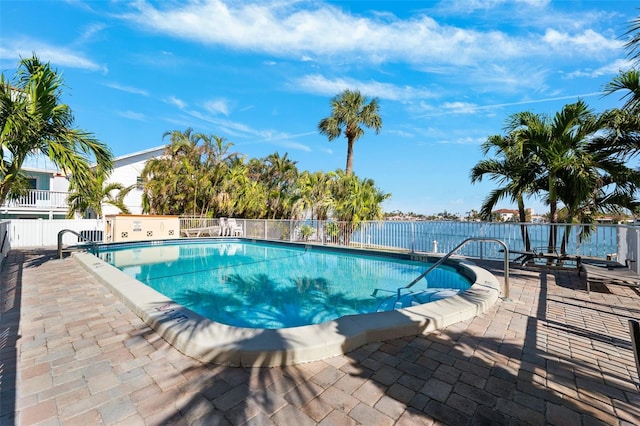 view of pool with a patio