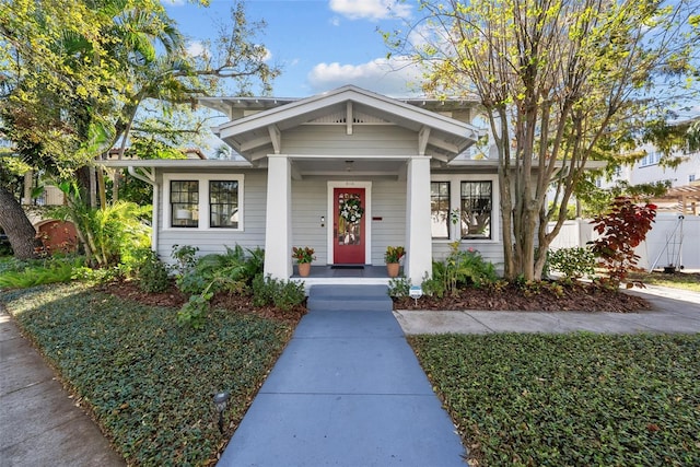 view of bungalow