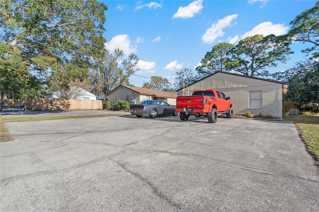 view of parking / parking lot