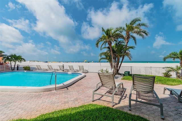 view of pool with a patio area