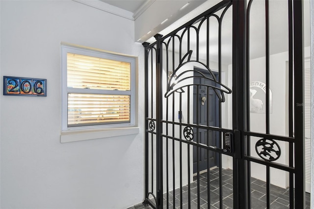 interior details featuring a gate