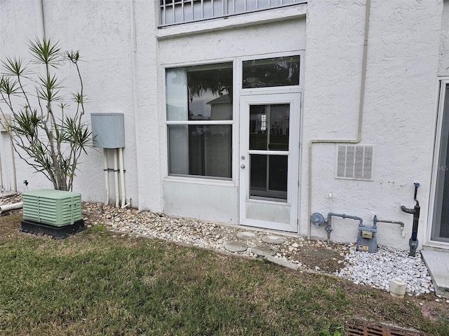 203 47th Avenue Dr W Unit 167, Bradenton, FL 34207 - property entrance featuring stucco siding