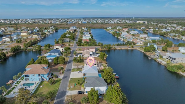 3270 Hibiscus Dr, Hernando Beach, FL 34607 - aerial view of residential area with a nearby body of water