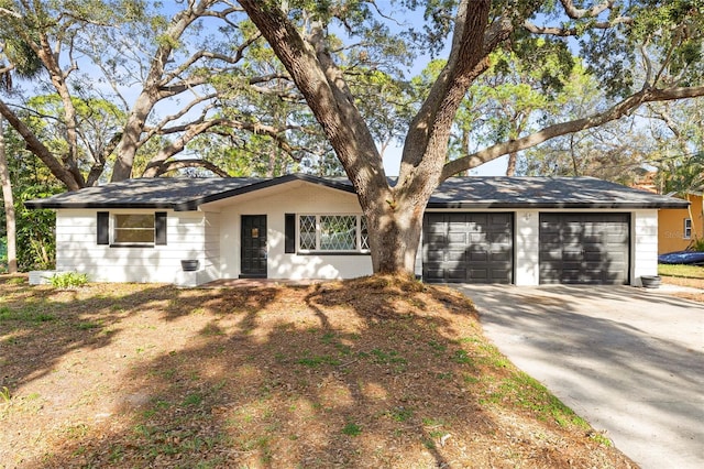 ranch-style house with a garage