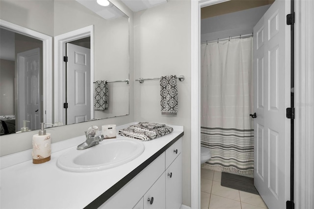 119 8th St E, Tierra Verde, FL 33715 - full bath with vanity and tile patterned flooring
