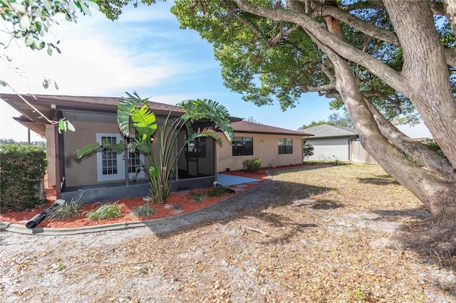 view of rear view of property