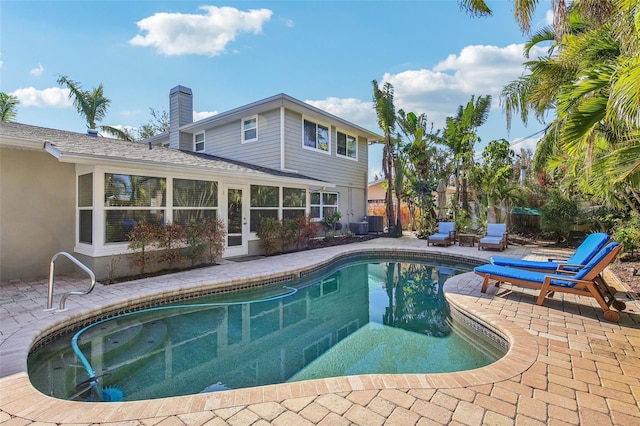 view of pool with a patio