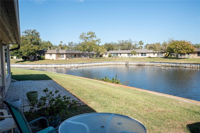 view of water feature